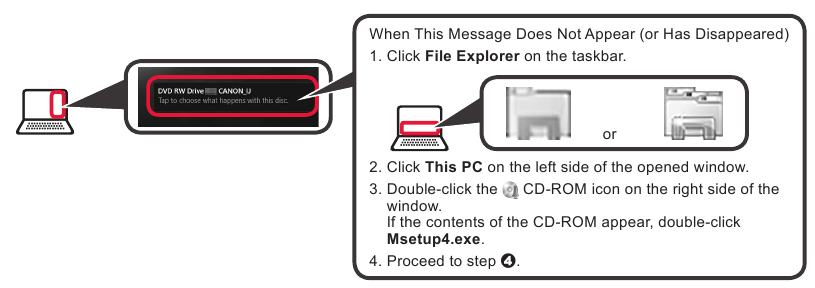 Utilizarea CD-ROM-ului de instalare (numai Windows)