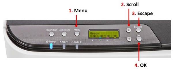 Navigacija postavkama pisača