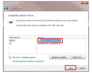 Preuzimanje upravljačkog programa pisača - 12. korak