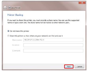 Preuzimanje upravljačkog programa pisača - 14. korak