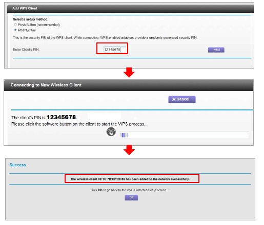 Za povezivanje pomoću PIN metode, postupite na sljedeći način - Korak 3
