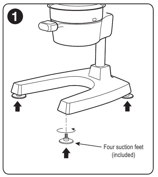 Piciorușe cu ventuză