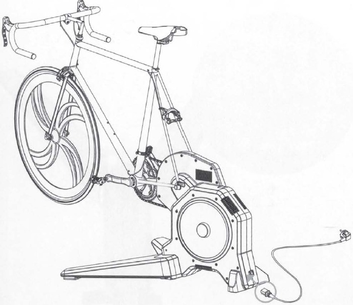 Sestavljanje &ndash; 7. korak &ndash; Kolo postavite v trenažer