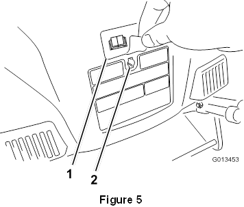Latako valdymo strypo montavimas - 1 žingsnis