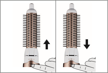 Cambio de los accesorios de peinado