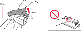 Instalar los tanques de tinta - Paso 1