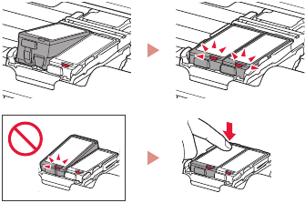 Instalar los tanques de tinta - Paso 3