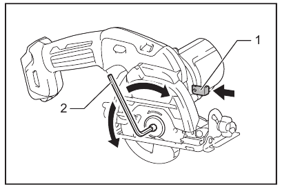 Rimozione o installazione della lama della sega circolare - Parte 1