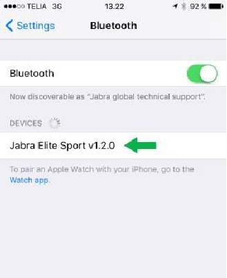 men&uacute; de bluetooth