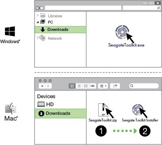 Sanidi Seagate BarraCuda Fast SSD - Sakinisha Toolkit