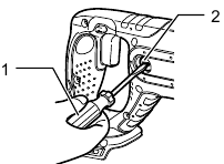 Illustratie van het vervangen van koolborstels