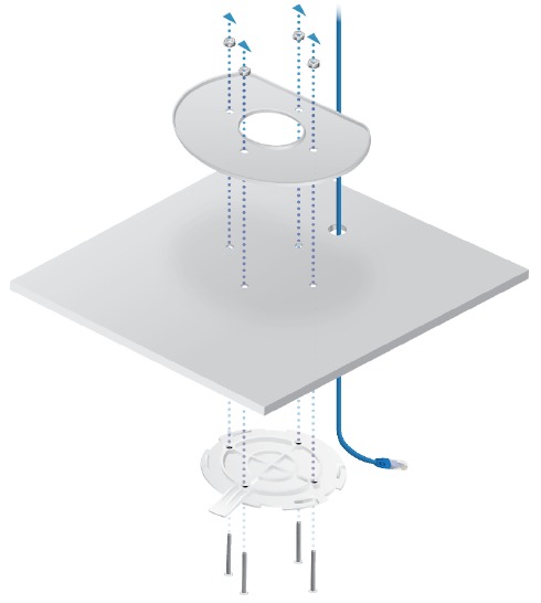Installazione hardware - Montaggio a soffitto - Passaggio 5