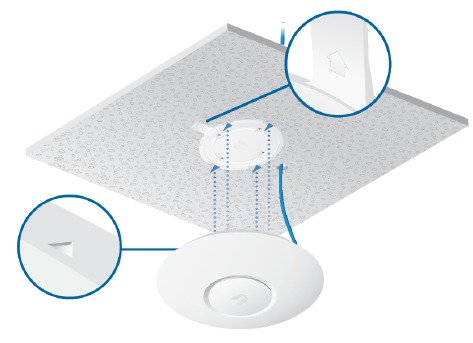 Installazione hardware - Montaggio a soffitto - Passaggio 7