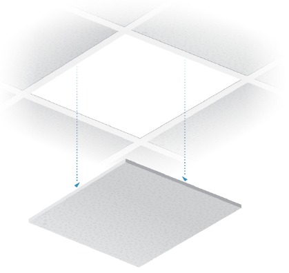 Installazione hardware - Montaggio a soffitto - Passaggio 1