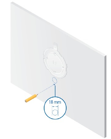 Installazione hardware - Montaggio a parete - Passaggio 3