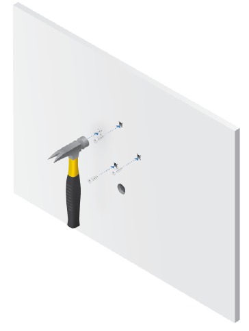 Installazione hardware - Montaggio a parete - Passaggio 5