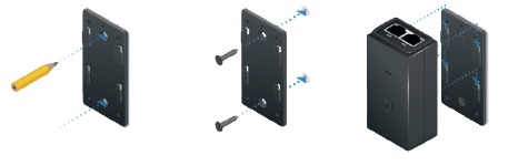 Montaggio dell'adattatore PoE