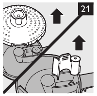 Odstranjevanje sita in ventila s pokrova