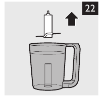 Odstranjevanje enote rezila s posode