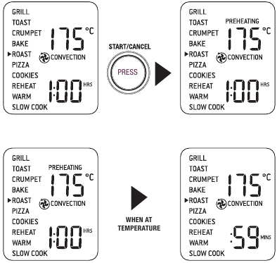 OPERATING - ROAST FUNCTION