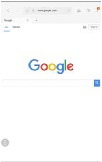 Tam &ouml;zellikli bir web tarayıcısına sahip ekran g&ouml;r&uuml;nt&uuml;s&uuml;.