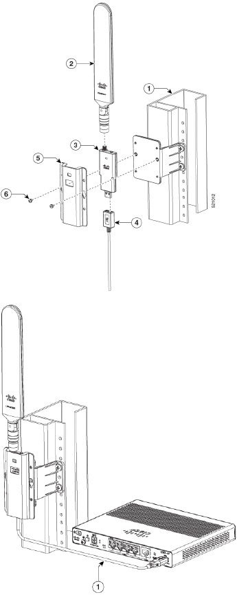 Montaža antene na strop - 3. korak