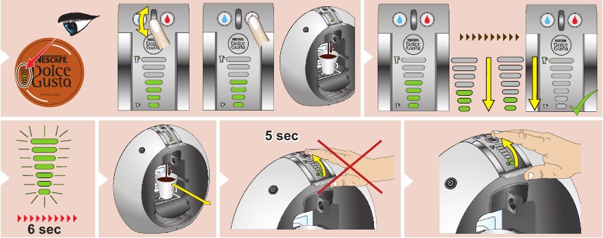Preparing a beverage - Step 2
