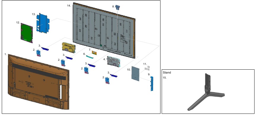 VISTA EXPLODIDA E LISTA DE PE&Ccedil;AS 55
