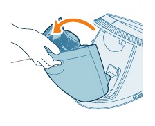 Wyjmij zbiornik na wodę z urządzenia