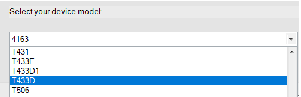 Software-update met behulp van Mobile Upgrade-tool - Stap 1