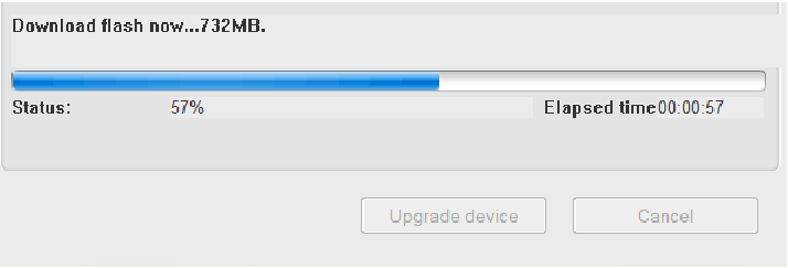 Software-update met behulp van Mobile Upgrade-tool - Stap 5
