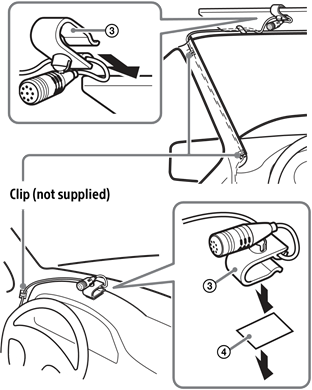 Conectare/Instalare - Instalarea microfonului