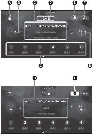 Reglarea canalelor pentru SiriusXM