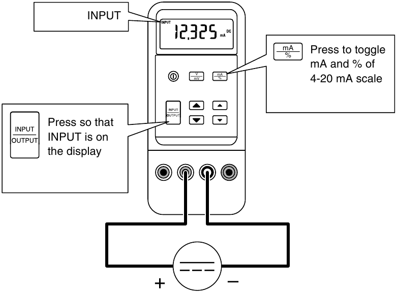 Alalisvoolu mA m&otilde;&otilde;tmine
