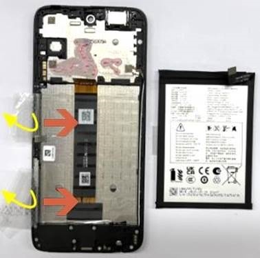 Akkumul&aacute;tor &eacute;s fő kamera sz&eacute;tszerel&eacute;se - 5. l&eacute;p&eacute;s