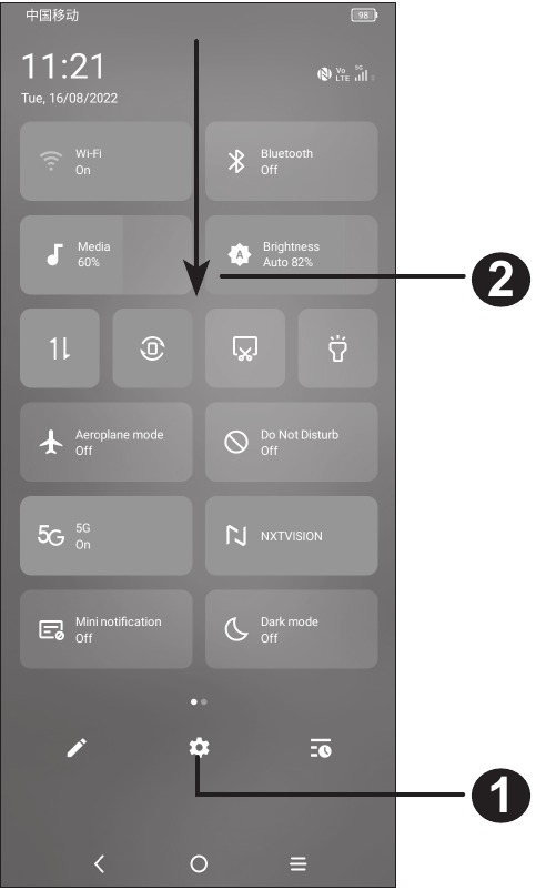 Funksionimi i ekranit baz&euml;