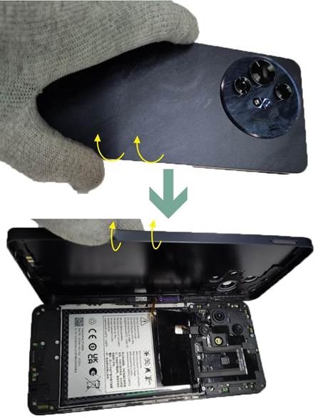 Takakannen kokoonpano - Vaihe 1