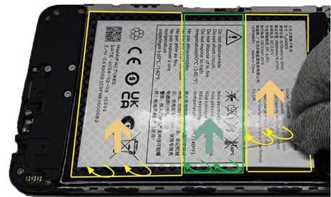 Akun irrotus - Vaihe 6