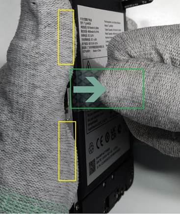 Akun irrotus - Vaihe 7