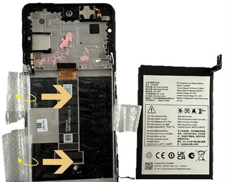 Akun irrotus - Vaihe 8