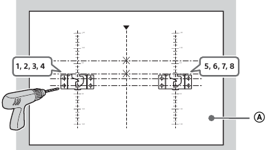 Veggmonteringsadapter &ndash; Trinn 3