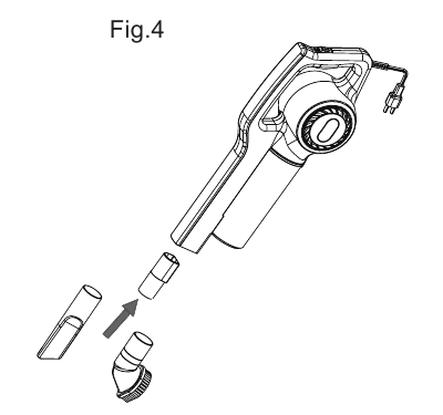 Insertion of the accessories - Step 2