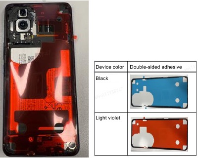Sustituir la cubierta posterior - Montaje - Paso 1