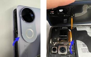 Sustituir la cubierta posterior - Desmontaje - Paso 1