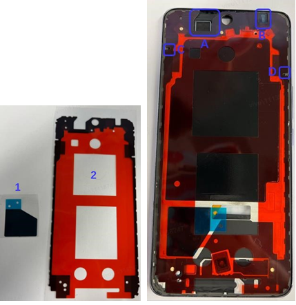 Sustituir el m&oacute;dulo de pantalla - Montaje - Paso 1