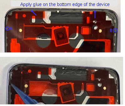 Sustituir el m&oacute;dulo de pantalla - Montaje - Paso 2