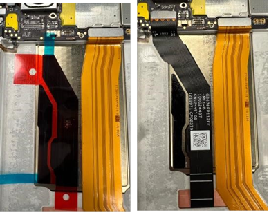 Sustituir el m&oacute;dulo de pantalla - Montaje - Paso 6