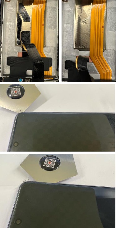 Sustituir el m&oacute;dulo de pantalla - Desmontaje - Paso 2