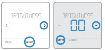 Ajustando o brilho da luz de fundo