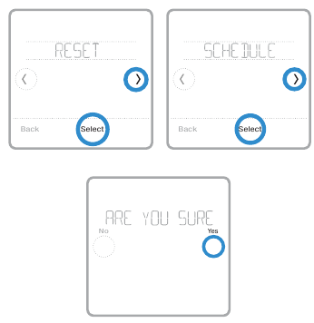 Redefinindo o termostato para a programa&ccedil;&atilde;o padr&atilde;o